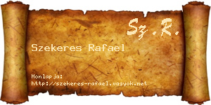 Szekeres Rafael névjegykártya