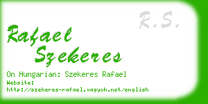 rafael szekeres business card